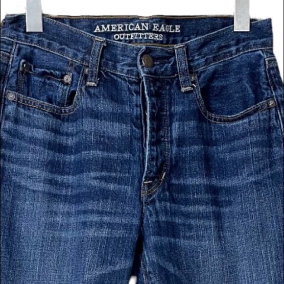 American Eagle Women's Jeans Vintage Hi Rise Button Fly Denim Medium Blue Size 6 - Picture 6 of 11